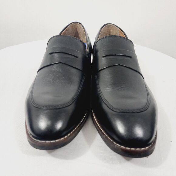 Nunn Bush Fifth Ave Flex Moc Toe Penny Slip-on Loafers Black NWOB Men\'s 11W main image 13